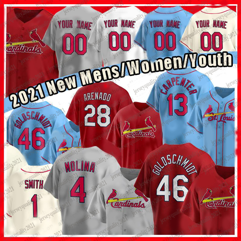 2021 Men Women kids Custom Jersey 4 Yadier Molina Cardinal 28 Nolan Arenado DeJong Carlos Martinez Marcell Ozuna Wong Fowler Jerseys, 13
2021 Men Women kids Custom Jersey 4 Yadier Molina Cardinal 28 Nolan Arenado DeJong Carlos Martinez Marcell Ozuna Wong Fowler Jerseys, 13