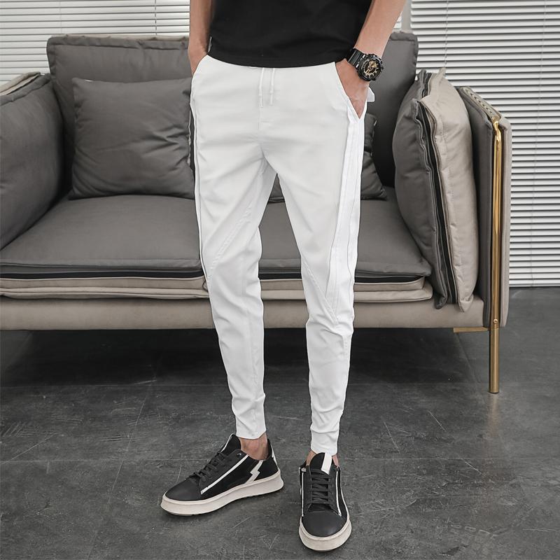 Men's Pants Men Korean Summer Fashion Design 2021 Slim Fit Harem Ankle Length All Match Hip Hop Joggers Trousers, Black
Men's Pants Men Korean Summer Fashion Design 2021 Slim Fit Harem Ankle Length All Match Hip Hop Joggers Trousers, Black