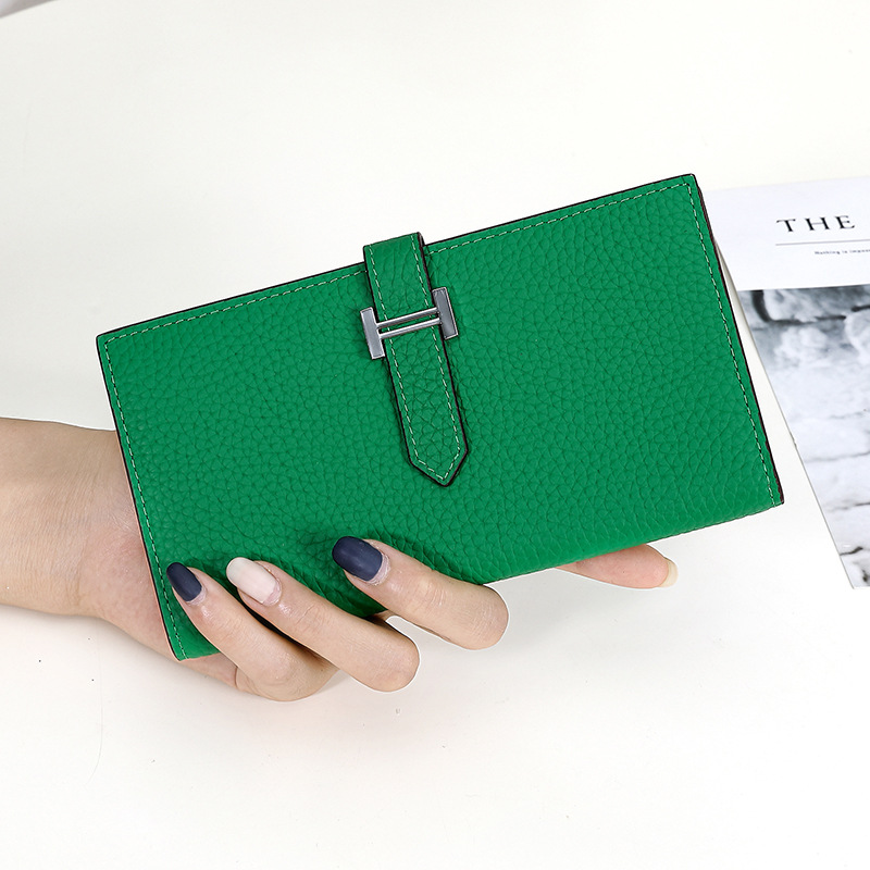 Wallet New European Clutch Purse Brand H Buckle Leather Ladies American Big And 2021 Long Cqvlh, Black
Wallet New European Clutch Purse Brand H Buckle Leather Ladies American Big And 2021 Long Cqvlh, Black