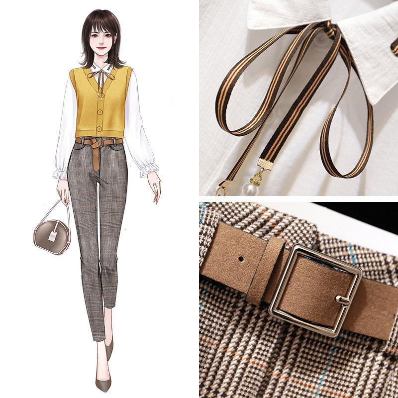 Women's Suits & Blazers Female set of 3-piece, vintage yellow office clothes work women's casual Korean-style with shirt and pants 1FLO, 1# shoe box
Women's Suits & Blazers Female set of 3-piece, vintage yellow office clothes work women's casual Korean-style with shirt and pants 1FLO, 1# shoe box