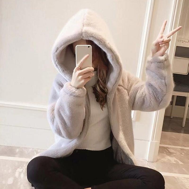 Women's Fur & Faux Imitation Winter Grass Mink Coat Ladies Artificial Hooded Soft 2021 Jacket Red, Black
Women's Fur & Faux Imitation Winter Grass Mink Coat Ladies Artificial Hooded Soft 2021 Jacket Red, Black