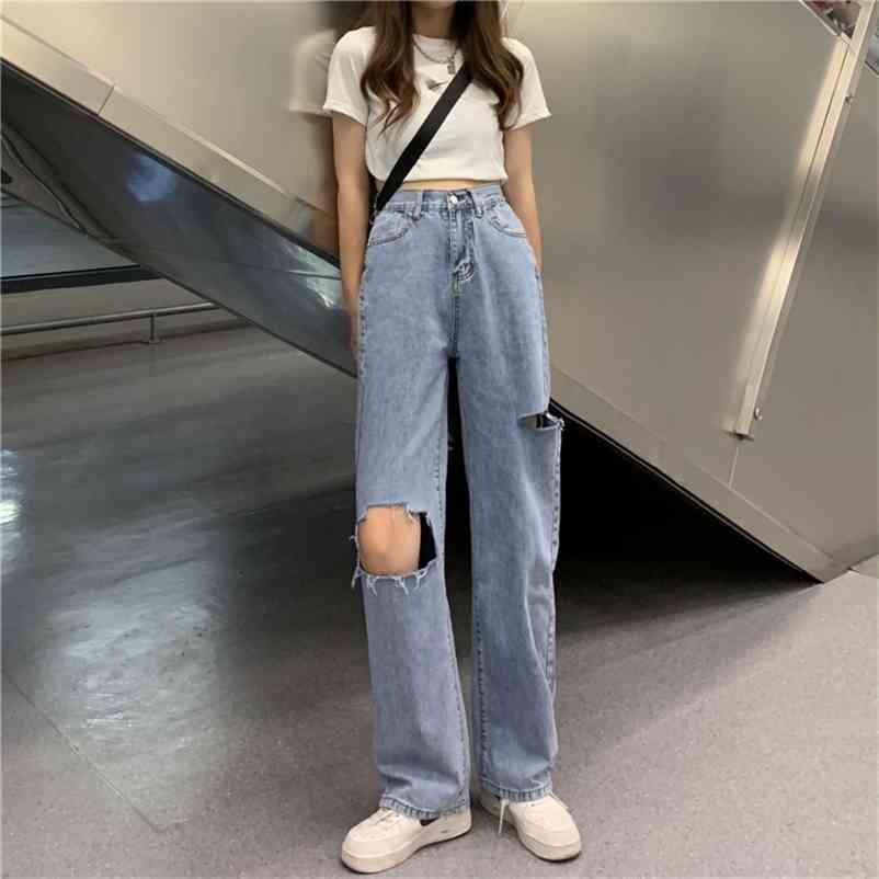 Light Blue Denim Trousers Retro Wide-leg pant's Ripped High Waist Casual Jean 210629, Standard
Light Blue Denim Trousers Retro Wide-leg pant's Ripped High Waist Casual Jean 210629, Standard