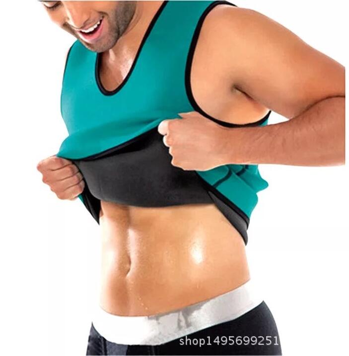 Slimming Belt Men Vest Body Shaper Neoprene Abdomen Fat Burning Shaperwear Waist Sweat Corset