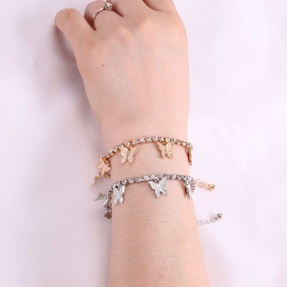 Hand catenary Fashion jewelry creative fashion Butterfly Bracelet full diamond personalized crystal bracelet for women, Black
Hand catenary Fashion jewelry creative fashion Butterfly Bracelet full diamond personalized crystal bracelet for women, Black