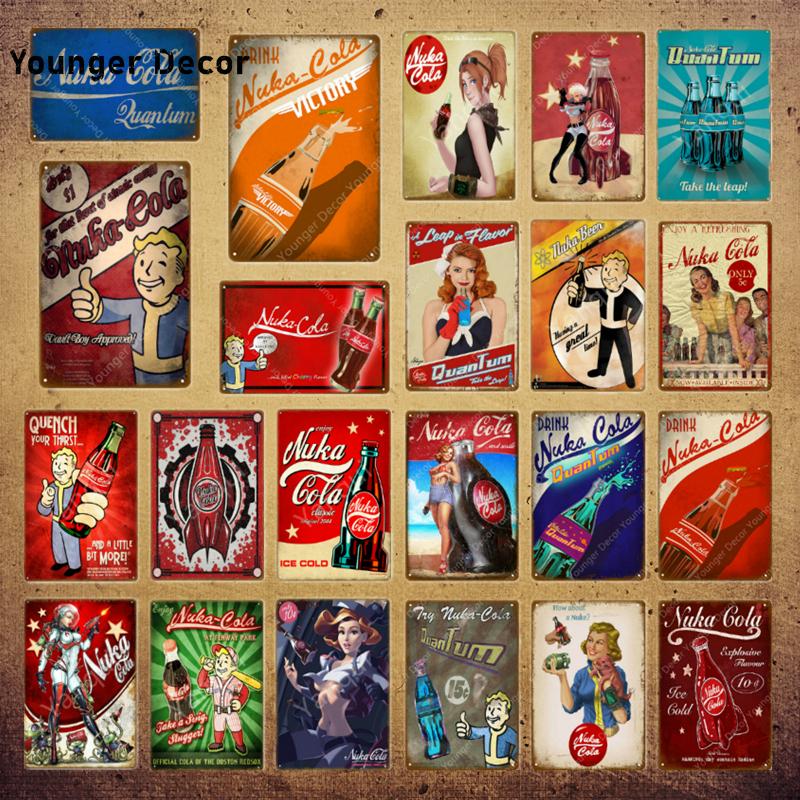 Metal Painting Drink Nuka Cola Quantum Poster Fallout 3 4 Game Signs Wall Plaque Decor For Home Room Shop El Iron YI-111
Metal Painting Drink Nuka Cola Quantum Poster Fallout 3 4 Game Signs Wall Plaque Decor For Home Room Shop El Iron YI-111