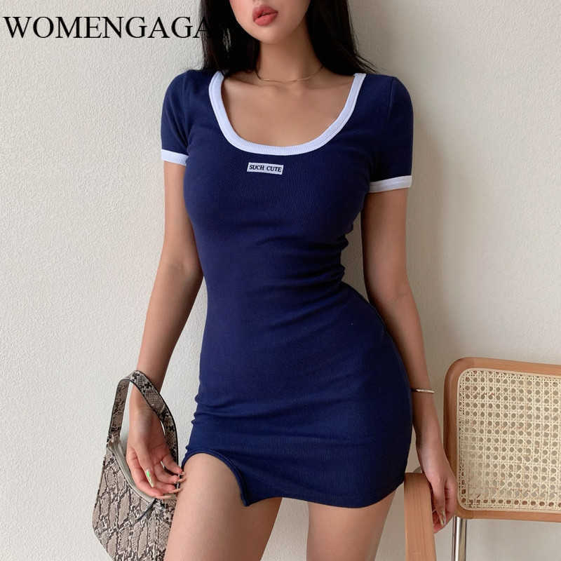 WOMENGAGA Fashionable Casual Sports Mini Dress Contrast Color Split Slim Short Hip Dresses Sexy Womens V07J 210603, Black
WOMENGAGA Fashionable Casual Sports Mini Dress Contrast Color Split Slim Short Hip Dresses Sexy Womens V07J 210603, Black