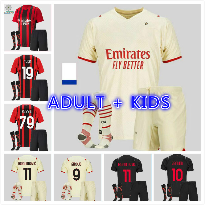 adult boys 2021 2022 AC IBRAHIMOVIC Milan soccer jerseys 21 22 PIATEK PAQUETA THEO REBIC football shirts men kids kits uniforms, Black
adult boys 2021 2022 AC IBRAHIMOVIC Milan soccer jerseys 21 22 PIATEK PAQUETA THEO REBIC football shirts men kids kits uniforms, Black