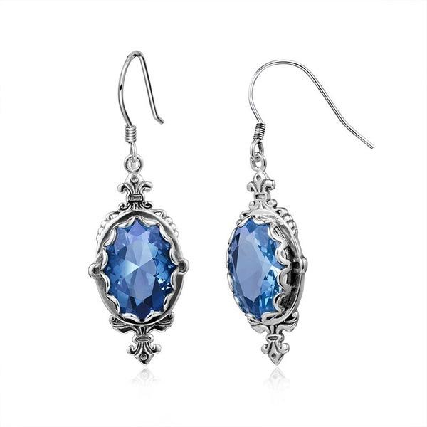 Lockets S925 Sterling Silver Color Blue Drop Earring For Women Oorbellen Gemstone Kolczyki Orecchini Garnet Jewelry Bijoux Femme
Lockets S925 Sterling Silver Color Blue Drop Earring For Women Oorbellen Gemstone Kolczyki Orecchini Garnet Jewelry Bijoux Femme