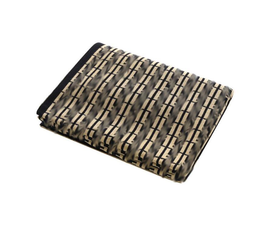 Cute Newborn Baby Knitted Blanket Letters Printed Boys Girls Soft 100% Cotton Kids Toddler Infant Fall Winter Children Blankets Swaddling