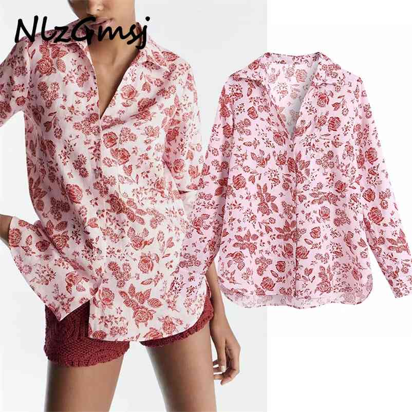 Summer Blouse Elegant Turn Down Collar Printed Shirts Spring Single Breasted Tops Ladies 05 210628, As picture
Summer Blouse Elegant Turn Down Collar Printed Shirts Spring Single Breasted Tops Ladies 05 210628, As picture