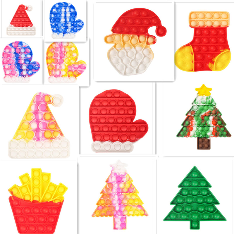 Fidget Toys Christmas Tree Shape party Push It Bubble Autism Special Needs Stress Reliever Decompression for Kids
Fidget Toys Christmas Tree Shape party Push It Bubble Autism Special Needs Stress Reliever Decompression for Kids