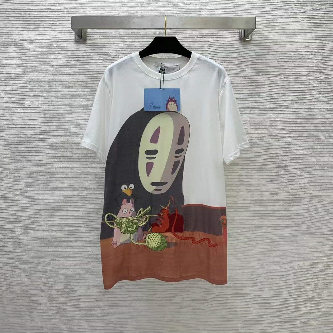 Milan Runway Tops 2022 Spring Summer O Neck Short Sleeve Print Designer Tees Brand Same Style T-Shirt 0314-2, White
Milan Runway Tops 2022 Spring Summer O Neck Short Sleeve Print Designer Tees Brand Same Style T-Shirt 0314-2, White