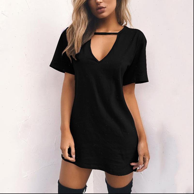 women summer dress fashion v neck short sleeve casual loose pure beach black white mini dresses plus size, Black;gray
women summer dress fashion v neck short sleeve casual loose pure beach black white mini dresses plus size, Black;gray