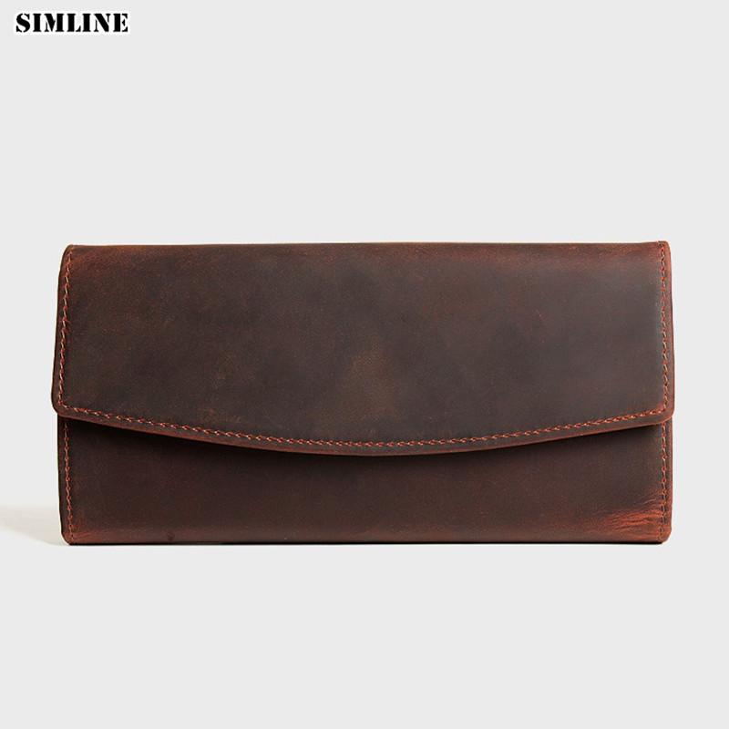 Wallets Brand Vintage Genuine Leather Men Wallet Men's Long Trifold Purse Card Holder Coin Pocket For Male, Red;black
Wallets Brand Vintage Genuine Leather Men Wallet Men's Long Trifold Purse Card Holder Coin Pocket For Male, Red;black