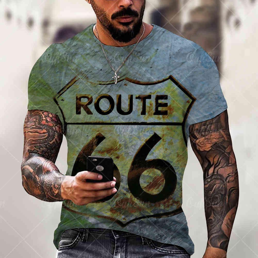 summer t-shirt fashion street 66 seri digital printing men's short sve sports 3d t-shirt 75t, White;black
summer t-shirt fashion street 66 seri digital printing men's short sve sports 3d t-shirt 75t, White;black
