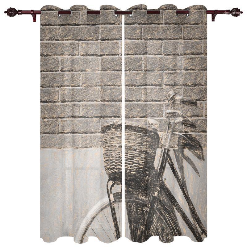 Nice Translucent Curtains With Corner Bicycle Retro Pattern For Living Room Kitchen Bedroom Decoration Windows Curtain & Drapes
Nice Translucent Curtains With Corner Bicycle Retro Pattern For Living Room Kitchen Bedroom Decoration Windows Curtain & Drapes