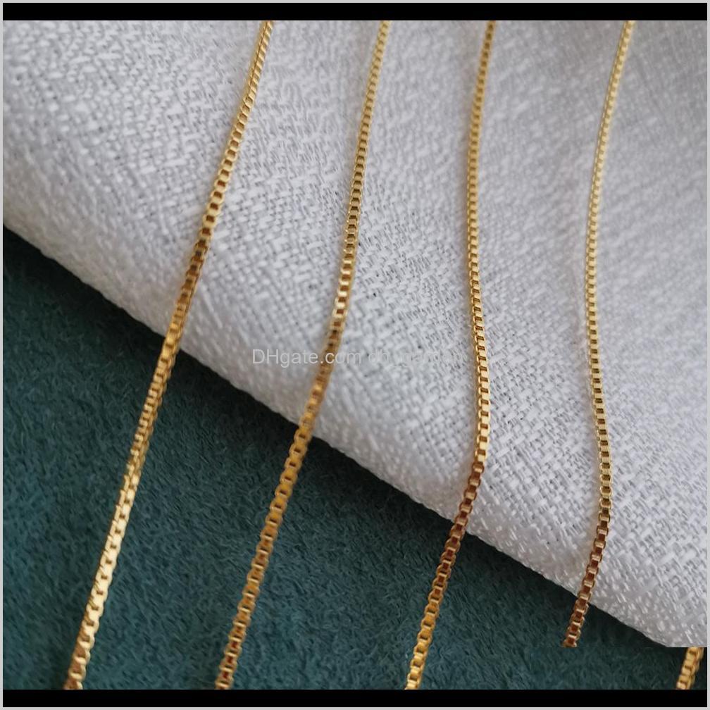 Pendant & Pendants Less Is More Layer Necklace Jewelry Gift Minimalist 18K Gold Plated Thin Box Chain Necklaces For Women Drop Delivery 2021 
Pendant & Pendants Less Is More Layer Necklace Jewelry Gift Minimalist 18K Gold Plated Thin Box Chain Necklaces For Women Drop Delivery 2021
