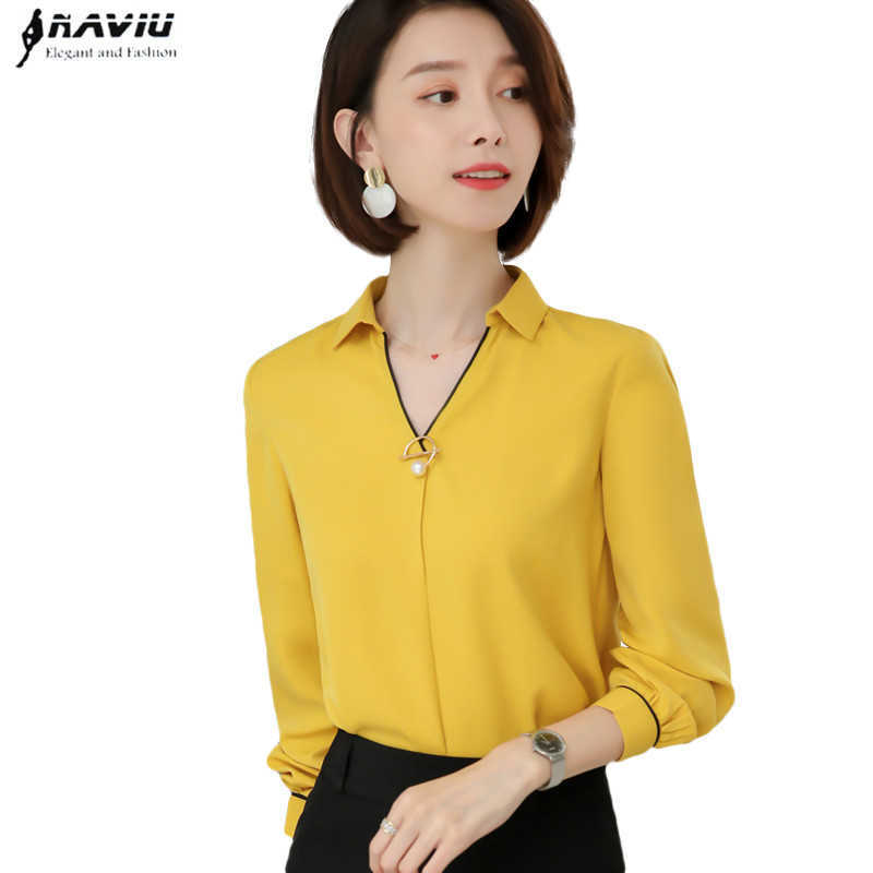 Professional Shirt Women Chiffon Temperament Long Sleeve Blouses Work Wear Spring Fashion V Neck Plus Size Formal Tops 210604, White
Professional Shirt Women Chiffon Temperament Long Sleeve Blouses Work Wear Spring Fashion V Neck Plus Size Formal Tops 210604, White