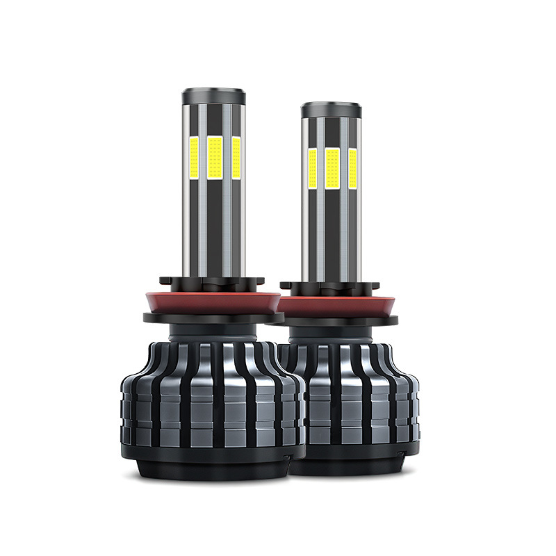 Car LED Headlights 6 Sides Light 360 Degree Glow Auto Headlight White Pale blue Yellow Lights Bulds H1 H3 H7 H11 H9 H27 Super Brightness X6