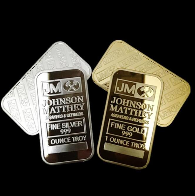 10 pcs Non Magnetic Amerian coin JM Johnson matthey 1 oz Pure 24K real Gold silver Plated Bullion Bar with different serial number sfgdfsg
10 pcs Non Magnetic Amerian coin JM Johnson matthey 1 oz Pure 24K real Gold silver Plated Bullion Bar with different serial number sfgdfsg