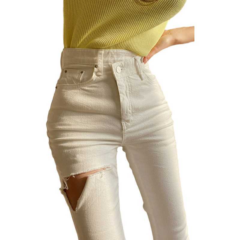 Soft High Waist Women'S Trousers Denim Streetwear Jean Vintage Girls Jeans Woman Pants Pencil Slim Stretch Femme Pantalon Mujer 210922