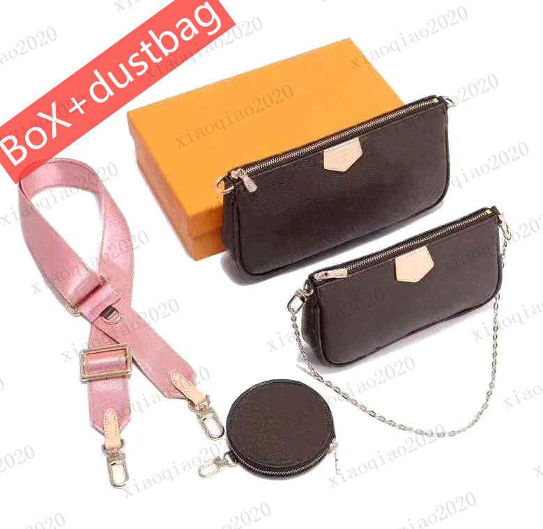 3pcs/set multi pochette accessories women Shoulder Bag favorite Crossbody Purse Messenger bags Handbag designers lady Leather handbags with box dustbag, Shoulder strap pink
3pcs/set multi pochette accessories women Shoulder Bag favorite Crossbody Purse Messenger bags Handbag designers lady Leather handbags with box dustbag, Shoulder strap pink
