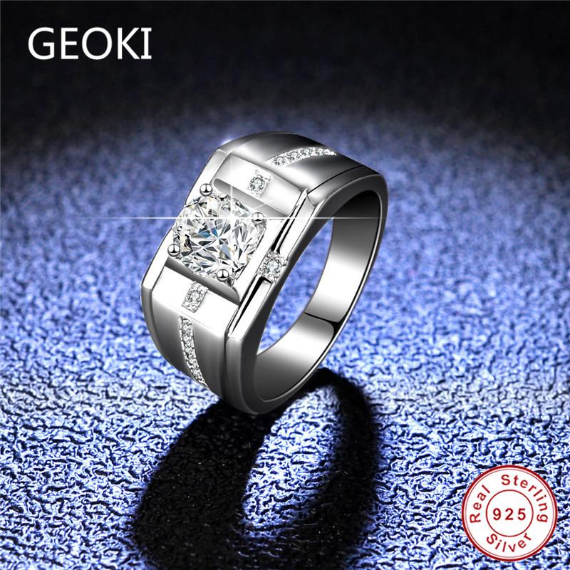 Cluster Rings Geoki Men Passed Diamond Test 1 Ct Square D Color VVS1 Moissanite Ring 925 Sterling Silver Luxury Jewelry Gift, Golden;silver
Cluster Rings Geoki Men Passed Diamond Test 1 Ct Square D Color VVS1 Moissanite Ring 925 Sterling Silver Luxury Jewelry Gift, Golden;silver