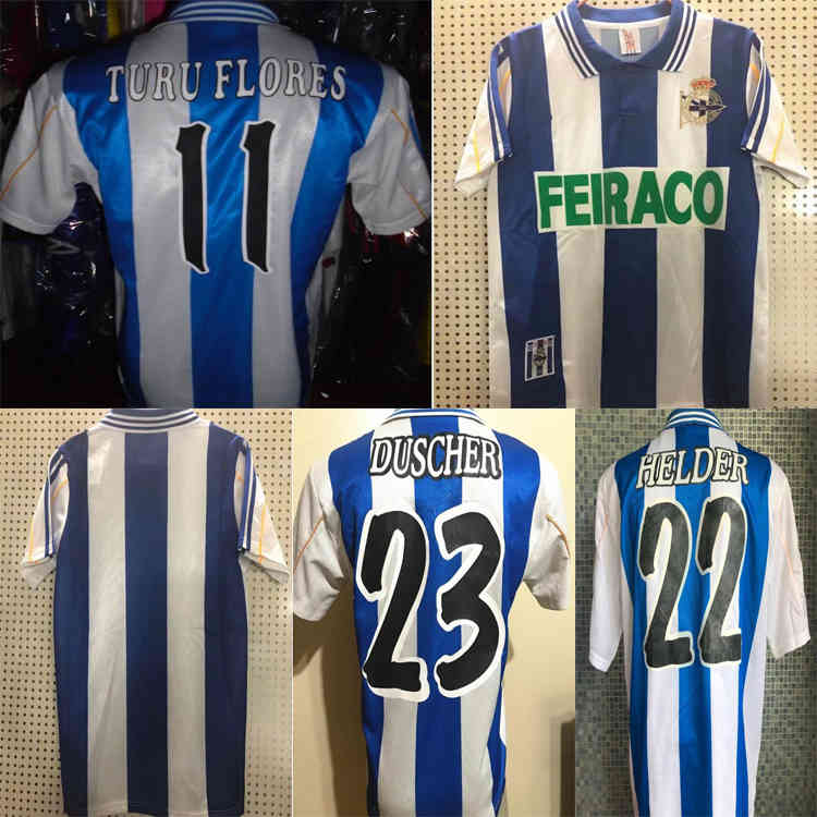1999 2000 Deportivo de La Coruña retro soccer jersey 99 00 Deportivo La Coruna VALERON MAKAAY bebeto BITINHO adult football shirt, Black;yellow
1999 2000 Deportivo de La Coruña retro soccer jersey 99 00 Deportivo La Coruna VALERON MAKAAY bebeto BITINHO adult football shirt, Black;yellow