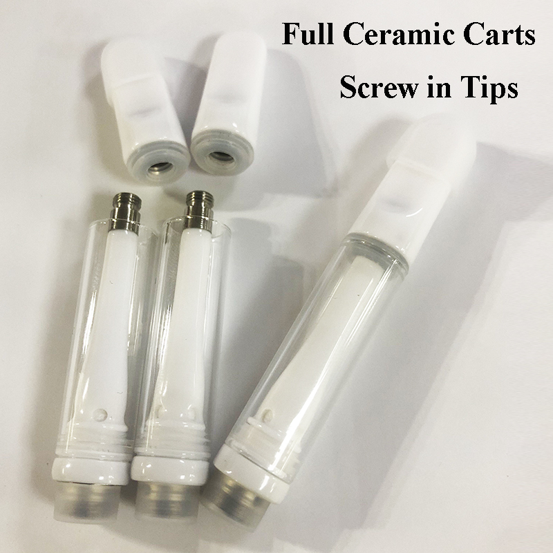 Full Ceramic Vape Cartridge Packaging Thick Oil Atomizer Carts Lead Free Empty Vapes Pen 510 Thread Cartridges E-Cigarettes 1ML Vaporizer Sc
Full Ceramic Vape Cartridge Packaging Thick Oil Atomizer Carts Lead Free Empty Vapes Pen 510 Thread Cartridges E-Cigarettes 1ML Vaporizer Sc