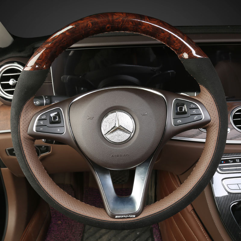 For Mercedes-Benz E300L E200L E320L A180L A200L E260L DIY custom imitation mahogany leather suede car steering wheel cover
For Mercedes-Benz E300L E200L E320L A180L A200L E260L DIY custom imitation mahogany leather suede car steering wheel cover