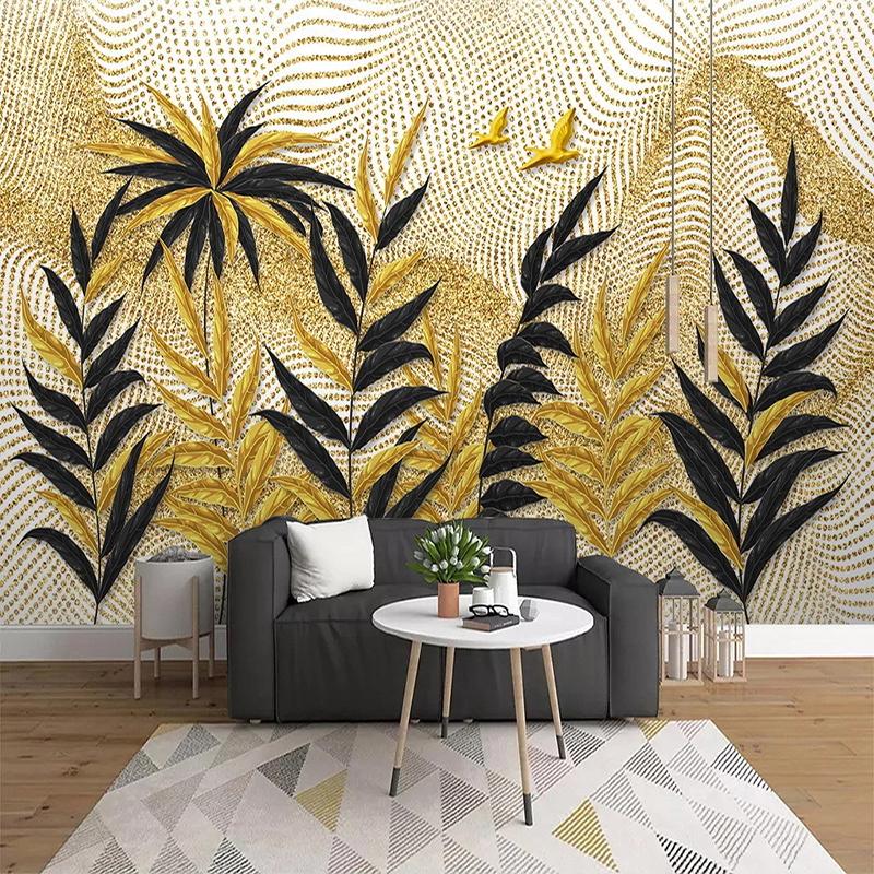 Wallpapers Custom 3D Po Wallpaper Golden Tree Leaf Mural Abstract Modern Living Room TV Background Wall Painting Papers Home Decor, As pic
Wallpapers Custom 3D Po Wallpaper Golden Tree Leaf Mural Abstract Modern Living Room TV Background Wall Painting Papers Home Decor, As pic