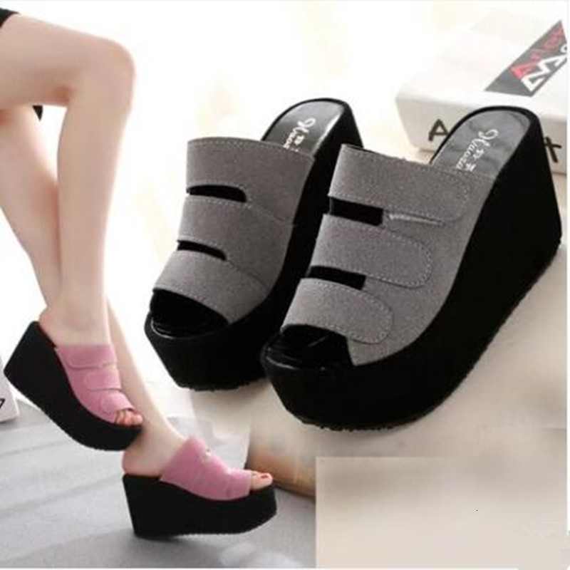 Sandals will see sandals and slippers casual ladies flip flops wedges thick heel heels solid-colored FJ33, Casual sandals
Sandals will see sandals and slippers casual ladies flip flops wedges thick heel heels solid-colored FJ33, Casual sandals