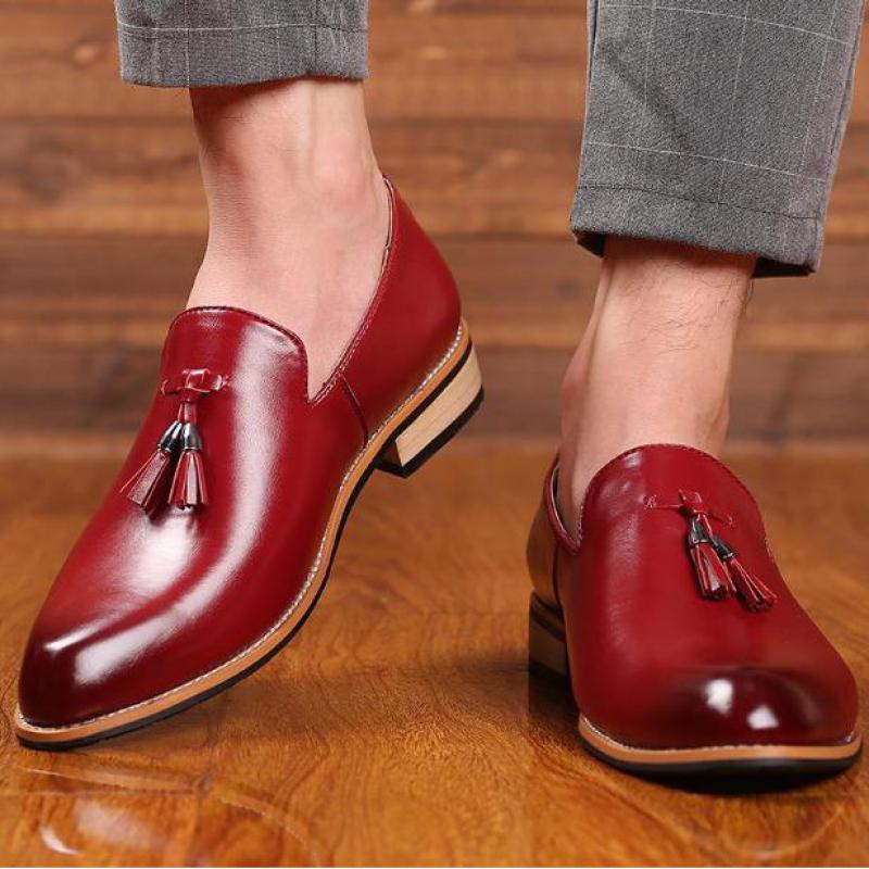Dress Shoes 38~47 Large Size Mens Red Bottom Loafers With Tassels Pointed Toe Slip On Fringed Flat Loafer Formal Wedding Leather, Black
Dress Shoes 38~47 Large Size Mens Red Bottom Loafers With Tassels Pointed Toe Slip On Fringed Flat Loafer Formal Wedding Leather, Black
