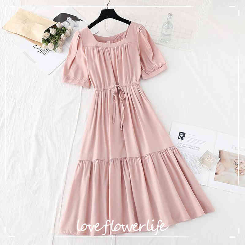 Cotton Linen Dress Women Summer Sashes Waist Casual Square Neck Short Sleeve Mid-Calf Ruffles Dress Vintage Vestidos 210521, Burgundy
Cotton Linen Dress Women Summer Sashes Waist Casual Square Neck Short Sleeve Mid-Calf Ruffles Dress Vintage Vestidos 210521, Burgundy
