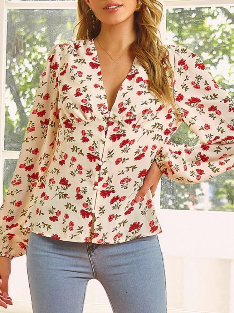 Women's Blouses & Shirts Women Long Sleeve Tops With Print Casual Ladies Fashion Sexy V Neck Ruffle, White
Women's Blouses & Shirts Women Long Sleeve Tops With Print Casual Ladies Fashion Sexy V Neck Ruffle, White
