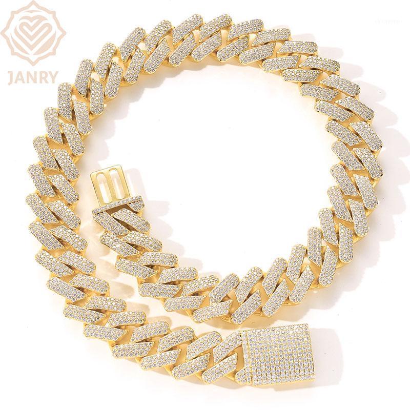 Chains JANRY 20mm Miami Est Box Clasp Cuban Link Chain Heavy Iced Zircon Necklace Choker Bling Hip Hop Jewelry For Men Women
Chains JANRY 20mm Miami Est Box Clasp Cuban Link Chain Heavy Iced Zircon Necklace Choker Bling Hip Hop Jewelry For Men Women