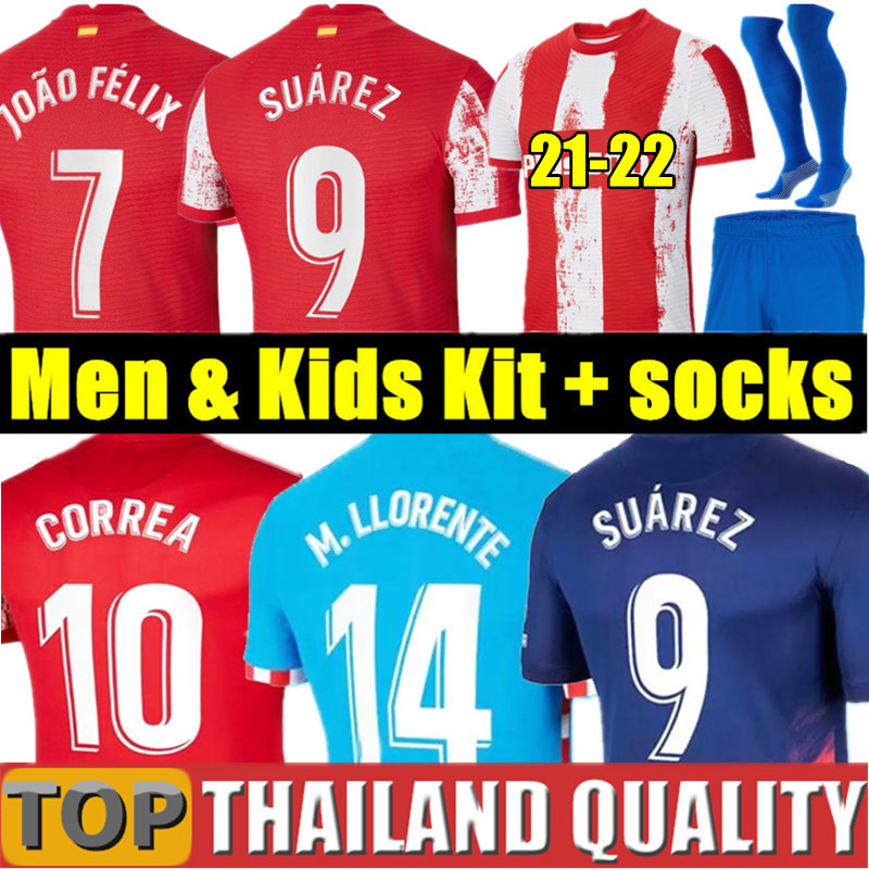 soccer jerseys 22 23 JOAO FELIX home 2022 2023 M. LLORENTE Correa camiseta football shirts uniforms away kids kit GRIEZMANN R. DE PAUL Cunha CARRASCO Atletico MadridS, 21/22 3rd - kids
soccer jerseys 22 23 JOAO FELIX home 2022 2023 M. LLORENTE Correa camiseta football shirts uniforms away kids kit GRIEZMANN R. DE PAUL Cunha CARRASCO Atletico MadridS, 21/22 3rd - kids