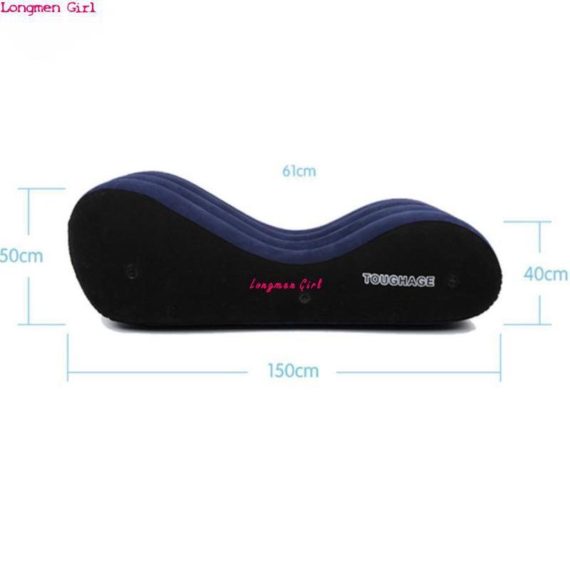 Camp Furniture Inflatable Sofa Bed Mattress Sex Pillow Chair With Bondage Long Cushion For Couples Relaxation Outdoor Sun Lounger