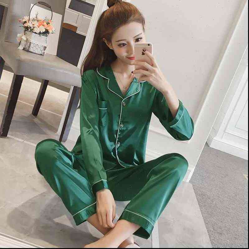 plus size satin pyjamas pajama womens sleepwears set long sleeve night suit silk sleepwear autumn winter pijamas two piece loungewear, Black;red
plus size satin pyjamas pajama womens sleepwears set long sleeve night suit silk sleepwear autumn winter pijamas two piece loungewear, Black;red