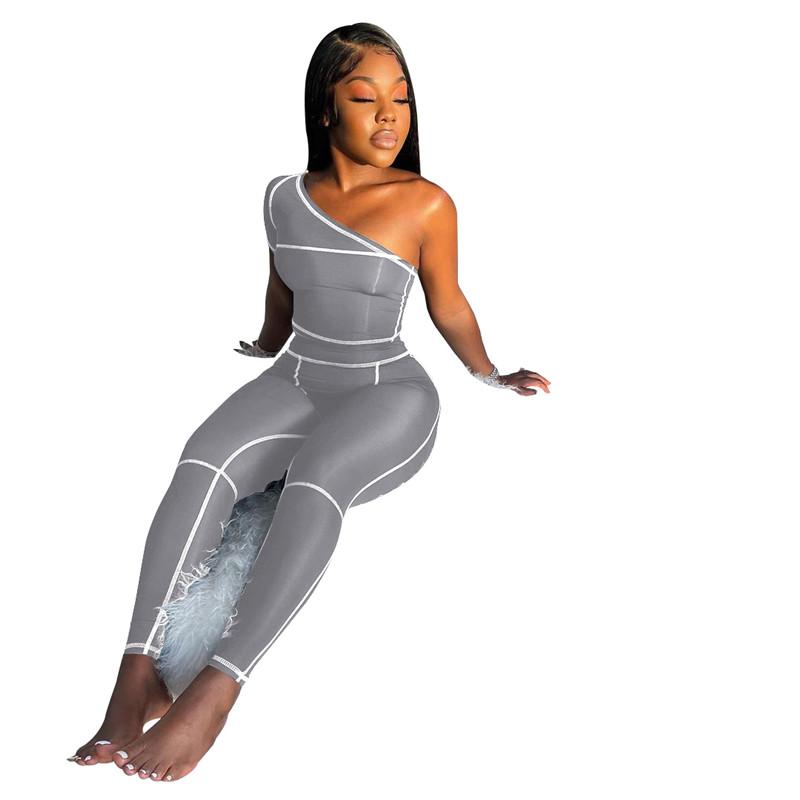 Women's Two Piece Pants Wholesale Items Bulk Lots Summer Sportswear Set Pant Sets Fashion Solid Pantsuits Sexy T-shirt Outfits Clothing M684