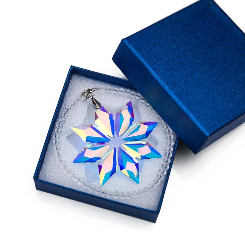 Charms AB Color Auroral Crystal Snowflake Pendant Chandelier Hanging Suncatcher Christmas Ornaments Home Bedroom Car Decoration Glass
Charms AB Color Auroral Crystal Snowflake Pendant Chandelier Hanging Suncatcher Christmas Ornaments Home Bedroom Car Decoration Glass
