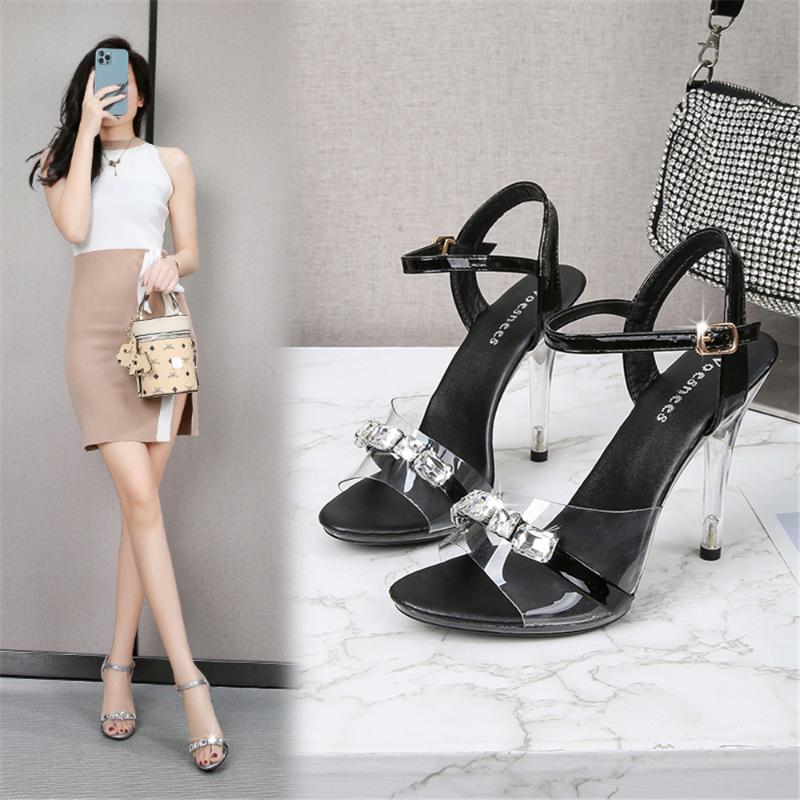 Women 11CM High Heels Waterproof Sandal Female Fashion Model T Station Catwalk Sexy Crystal Transparent Candy Colors Shoes 34-43 Dress, Clear 6
Women 11CM High Heels Waterproof Sandal Female Fashion Model T Station Catwalk Sexy Crystal Transparent Candy Colors Shoes 34-43 Dress, Clear 6