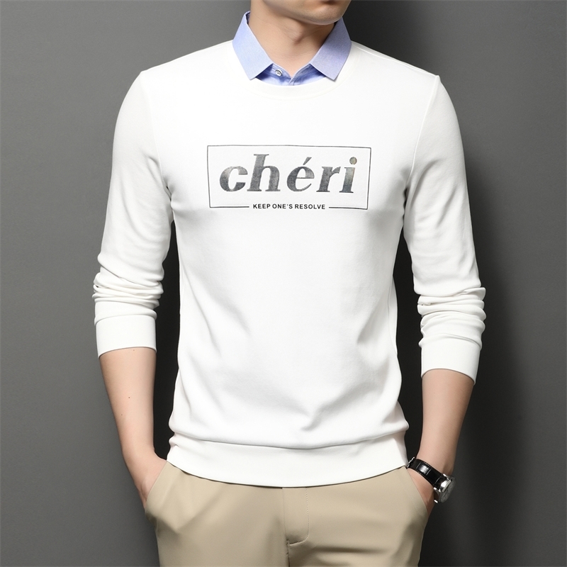 Yahite 2021 fall new fashion long sleeve t-shirt Lapel casual simple fake two men's wear, Black
Yahite 2021 fall new fashion long sleeve t-shirt Lapel casual simple fake two men's wear, Black