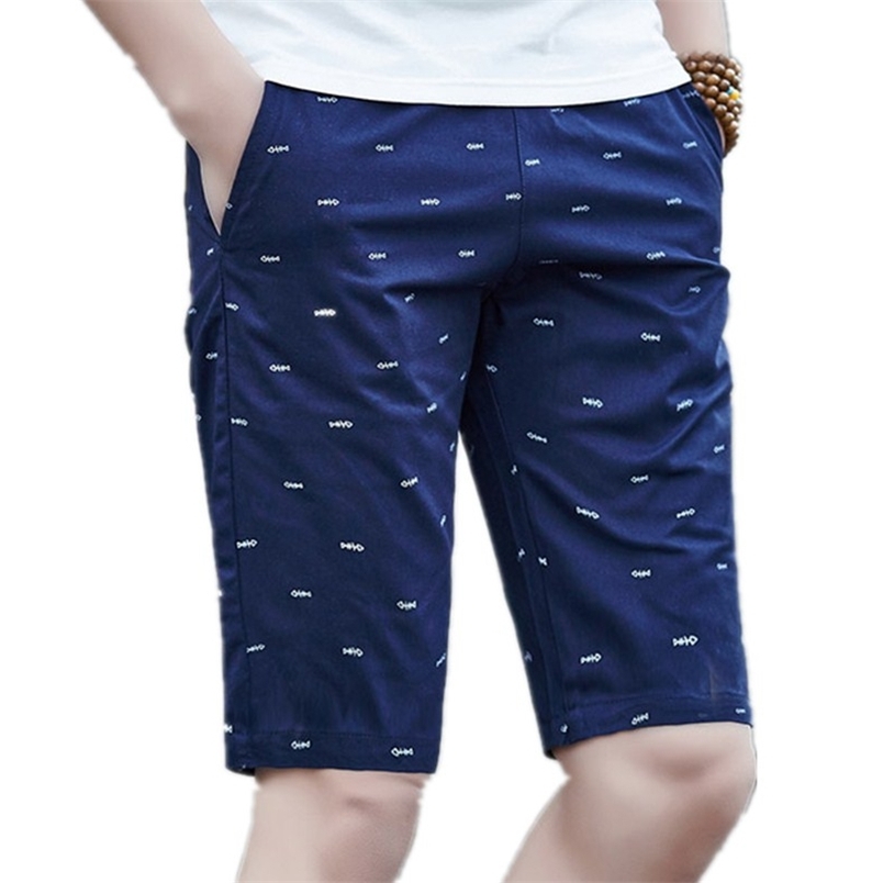 Bingchenxu Brand Shorts Men Summer Calf-length Design Fish bone printing Male Elastic Waist Drawstring Cotton 732 210629, K88 blue
Bingchenxu Brand Shorts Men Summer Calf-length Design Fish bone printing Male Elastic Waist Drawstring Cotton 732 210629, K88 blue