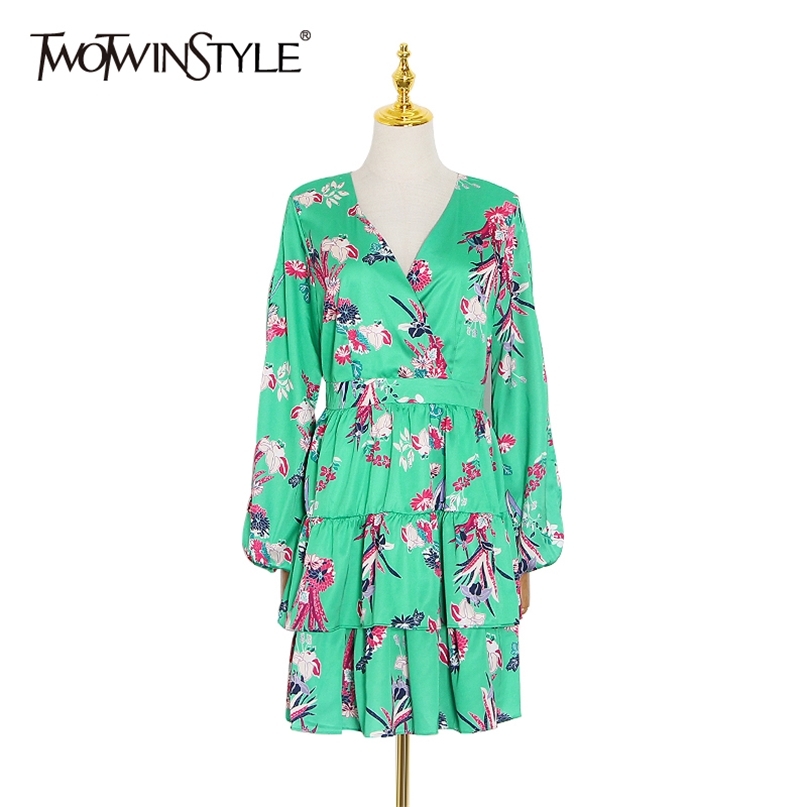 Elegant Print Summer Dress Women V Neck Lantern Long Sleeve High Waist Hollow Out Mini Dresses Female Fashion 210520, Green
Elegant Print Summer Dress Women V Neck Lantern Long Sleeve High Waist Hollow Out Mini Dresses Female Fashion 210520, Green