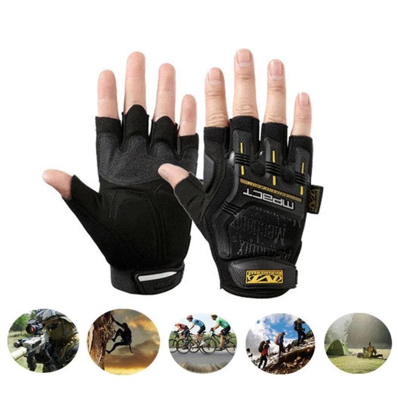 Sports Gloves Outdoor Tactical Fingerless Military Army Shooting Hiking Hunting Climbing Cycling Gym Riding Half Finger, Black 
Sports Gloves Outdoor Tactical Fingerless Military Army Shooting Hiking Hunting Climbing Cycling Gym Riding Half Finger, Black