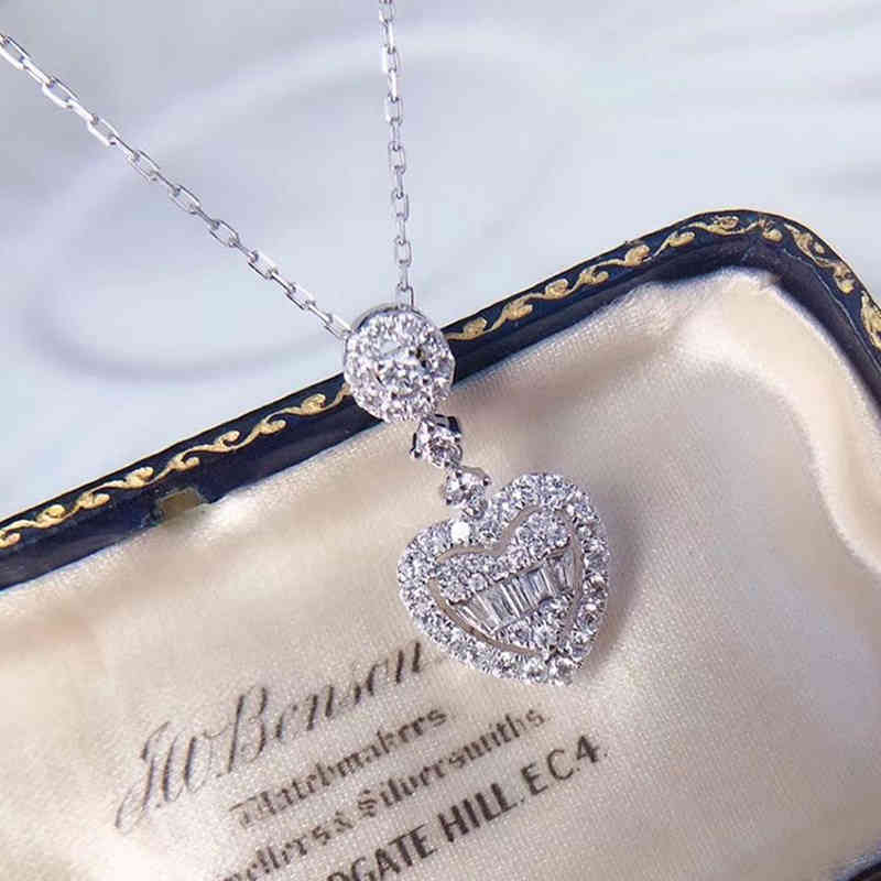 Eternal Heart Shape Pendant Necklaces 925 Sterling Silver for Women Hollow Drape Sweater Neckalce Short Chain Fine Jewelry
Eternal Heart Shape Pendant Necklaces 925 Sterling Silver for Women Hollow Drape Sweater Neckalce Short Chain Fine Jewelry
