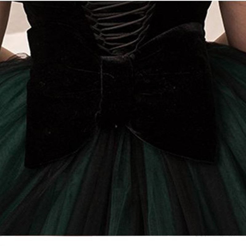 Kids Dresses Girl Elegant Long Prom Green Tulle New Children Graduation Dress Teen Wedding Bridesmaid Robe First Holy Communion Gowns 403