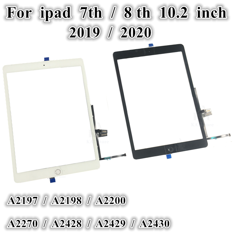 10Pcs Touch Screen Digitizer Outer Glass Panel With Home Button Flex Rubber Bracket Adhesive Tools for ipad 7 8 th 10.2 Inch Black White Rose Gold Pink Replacement Parts от DHgate WW