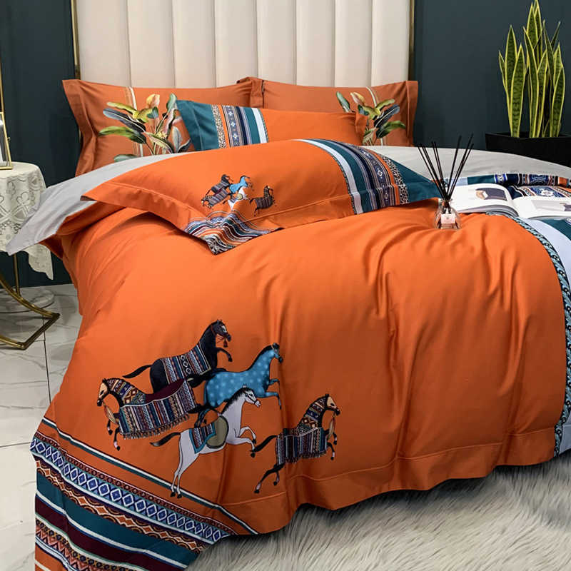 American 100s long staple cotton digital printing four piece set all cotton pure cotton luxury high-grade light luxury, White
American 100s long staple cotton digital printing four piece set all cotton pure cotton luxury high-grade light luxury, White